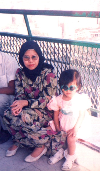 Mom & I at the top of Cairo Tower in Cairo, Egypt