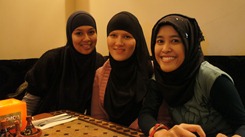 Cintya, Farida, and me