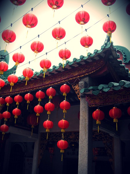 Chinese Lantern at Chan See Shu Yuen temple